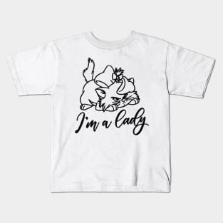 I am a lady Aristocats Kids T-Shirt